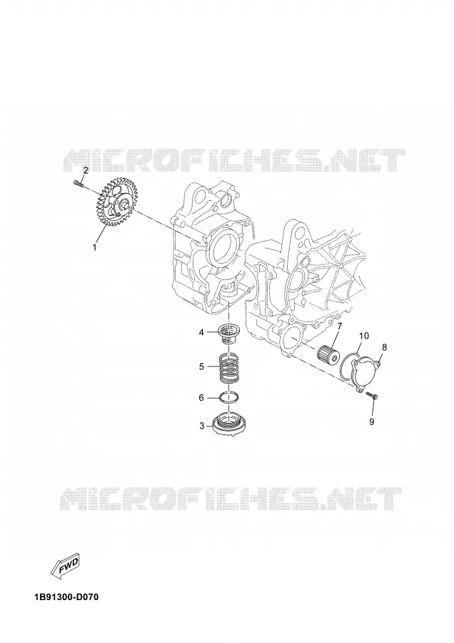 POMPE A HUILE Yamaha SCOOTER 125 2007 XMAX  YP125R