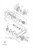 EMBRAYAGE DE DEMARREUR pour Yamaha MAJESTY 2005