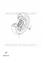 ROUE ARRIERE pour Yamaha MAJESTY 2005