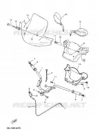 GUIDON ET CABLES pour Yamaha MAJESTY 2005