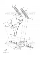 BRAS OSCILLANT / AMORTISSEUR pour Yamaha MAJESTY 2005
