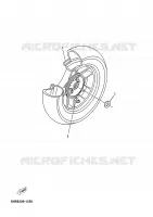 ROUE ARRIERE pour Yamaha MAJESTY 2005
