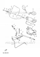 GUIDON ET CABLES pour Yamaha MAJESTY 2005