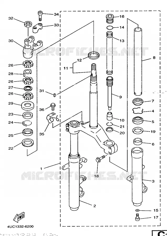 DIRECTION Yamaha SCOOTER 250 1996 MAJESTY  YP250