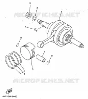 VILEBREQUIN / PISTON pour Yamaha MAJESTY 1997