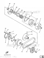 EMBRAYAGE DE DEMARREUR pour Yamaha MAJESTY 1997