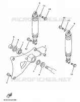 BRAS OSCILLANT / AMORTISSEUR pour Yamaha MAJESTY 1997