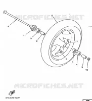 ROUE AVANT pour Yamaha MAJESTY 1997