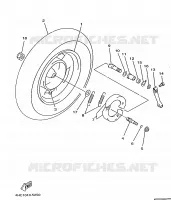 ROUE ARRIERE pour Yamaha MAJESTY 1998