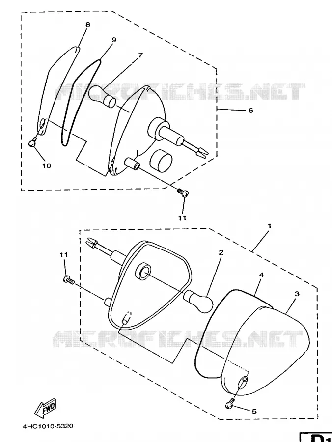 CLIGNOTANT Yamaha SCOOTER 250 1998 MAJESTY  YP250