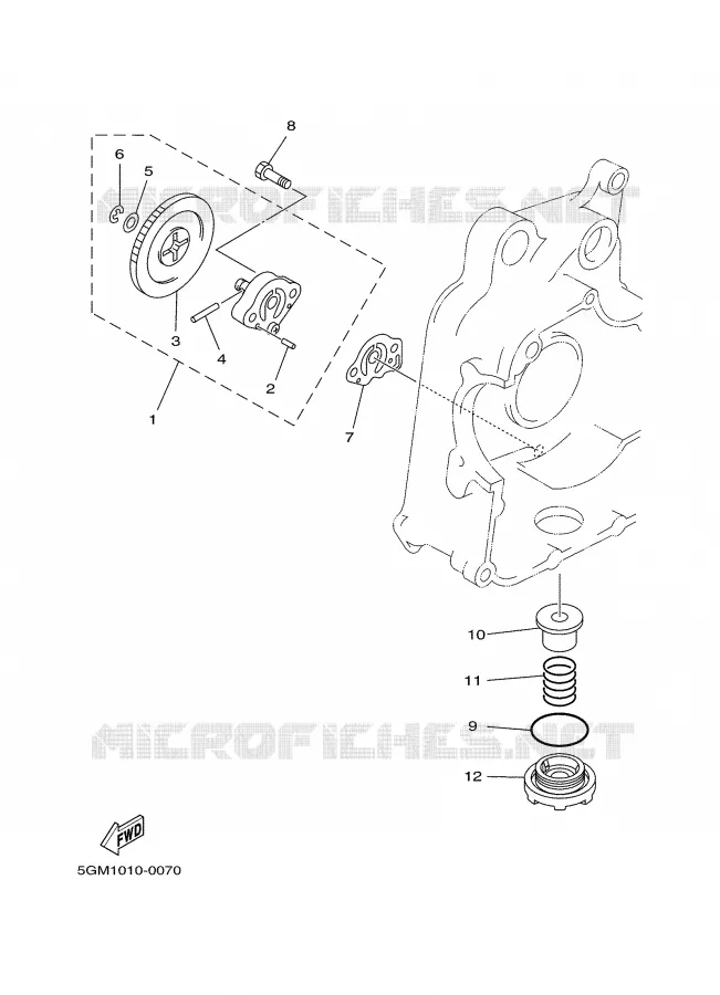 POMPE A HUILE Yamaha SCOOTER 250 2000 MAJESTY  YP250