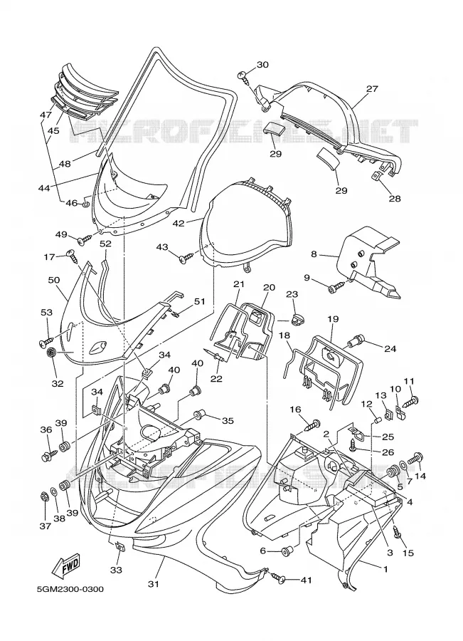 PROTEGE JAMBES Yamaha SCOOTER 250 2000 MAJESTY  YP250