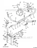 RADIATEUR / DURITES pour Yamaha MAJESTY ABS 1999