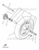 ROUE AVANT pour Yamaha MAJESTY ABS 1999
