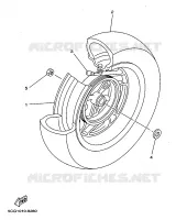 ROUE ARRIERE pour Yamaha MAJESTY ABS 1999