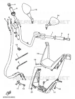 GUIDON ET CABLES pour Yamaha MAJESTY ABS 1999