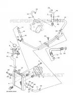 RADIATEUR / DURITES pour Yamaha MAJESTY ABS 2003
