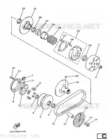 EMBRAYAGE DE DEMARREUR pour Yamaha MAJESTY 1998