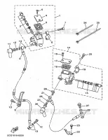 MAITRE CYLINDRE AVANT pour Yamaha MAJESTY 1998