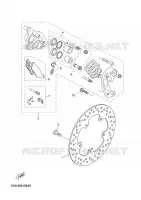 ETRIER DE FREIN AVANT pour Yamaha XMAX 2005