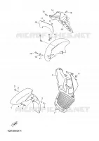 GARDE BOUE pour Yamaha XMAX 2007
