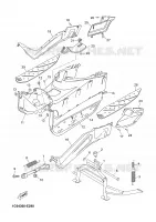 BEQUILLE / REPOSE PIEDS pour Yamaha XMAX 2007