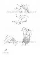 GARDE BOUE pour Yamaha XMAX 2008