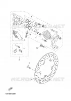 ROUE AVANT / ETRIER DE FREIN pour Yamaha XMAX 2008