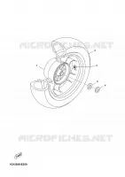 ROUE ARRIERE pour Yamaha XMAX 2008