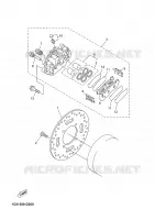 ETRIER / DISQUE DE FREIN ARRIERE pour Yamaha XMAX 2008