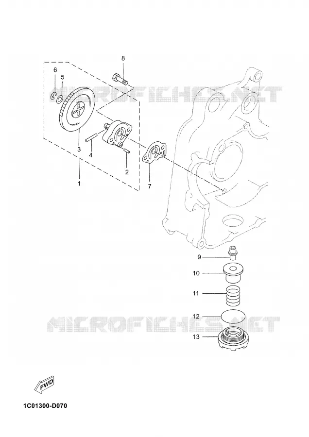 POMPE A HUILE Yamaha SCOOTER 250 2008 XMAX  YP250R X-MAX 250