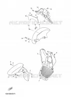 GARDE BOUE pour Yamaha XMAX 2009