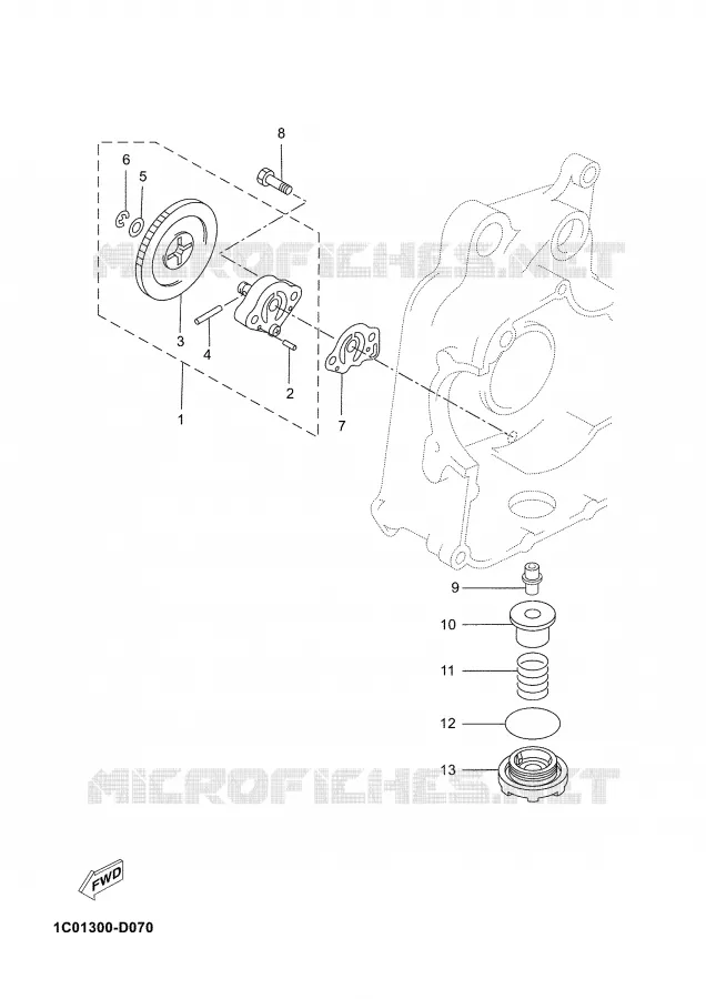 POMPE A HUILE Yamaha SCOOTER 250 2009 XMAX  YP250R X-MAX 250