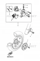 ETRIER DE FREIN AVANT pour Yamaha AEROX 2000