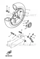 ROUE ARRIERE pour Yamaha AEROX 2000