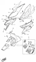 COUVERCLE LATERAL pour Yamaha AEROX 1997