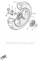 ROUE ARRIERE pour Yamaha AEROX 1997