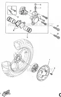 ETRIER DE FREIN ARRIERE pour Yamaha AEROX 1997