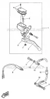 MAITRE CYLINDRE DE FREIN ARRIERE pour Yamaha AEROX 1997