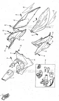 COUVERCLE LATERAL pour Yamaha AEROX 1997