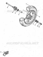 ROUE AVANT pour Yamaha AEROX 1997
