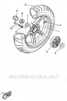 ROUE ARRIERE pour Yamaha AEROX 1997