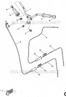 GUIDON ET CABLES pour Yamaha AEROX 1997