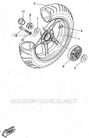 ROUE ARRIERE pour Yamaha AEROX 1997