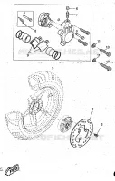 ETRIER DE FREIN ARRIERE pour Yamaha AEROX 1997