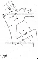 GUIDON ET CABLES pour Yamaha AEROX 1997