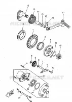 DEMARREUR pour Yamaha AEROX 1998