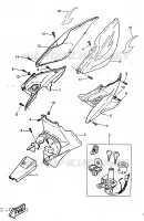 COUVERCLE LATERAL pour Yamaha AEROX 1998