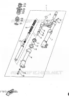 FOURCHE pour Yamaha AEROX 1998