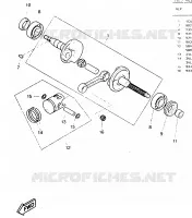 VILEBREQUIN / PISTON pour Yamaha AEROX 1998